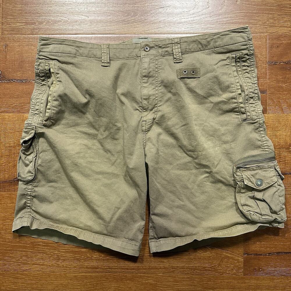 Vintage Fiocchi Italy Paratrooper Cargo Shorts Mens 40 Khaki Combat Military VTG